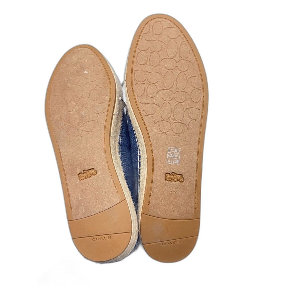 Coach Cate Espadrille Sneaker - Denim 9.5 - Picture 8 of 11